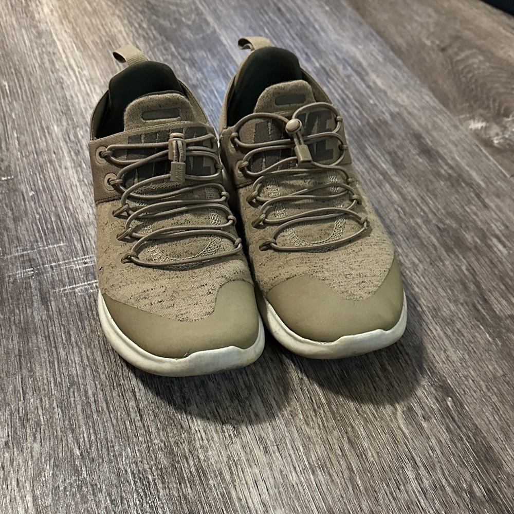 Nike Olive and Tan Athletic Sneakers